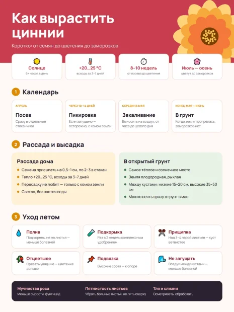 Цинния георгиноцветковая Фиолетовая Королева семена