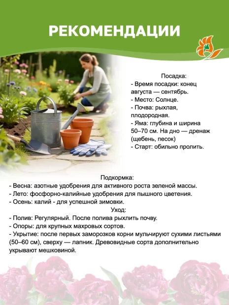 Пион Амабилис (травянистый)